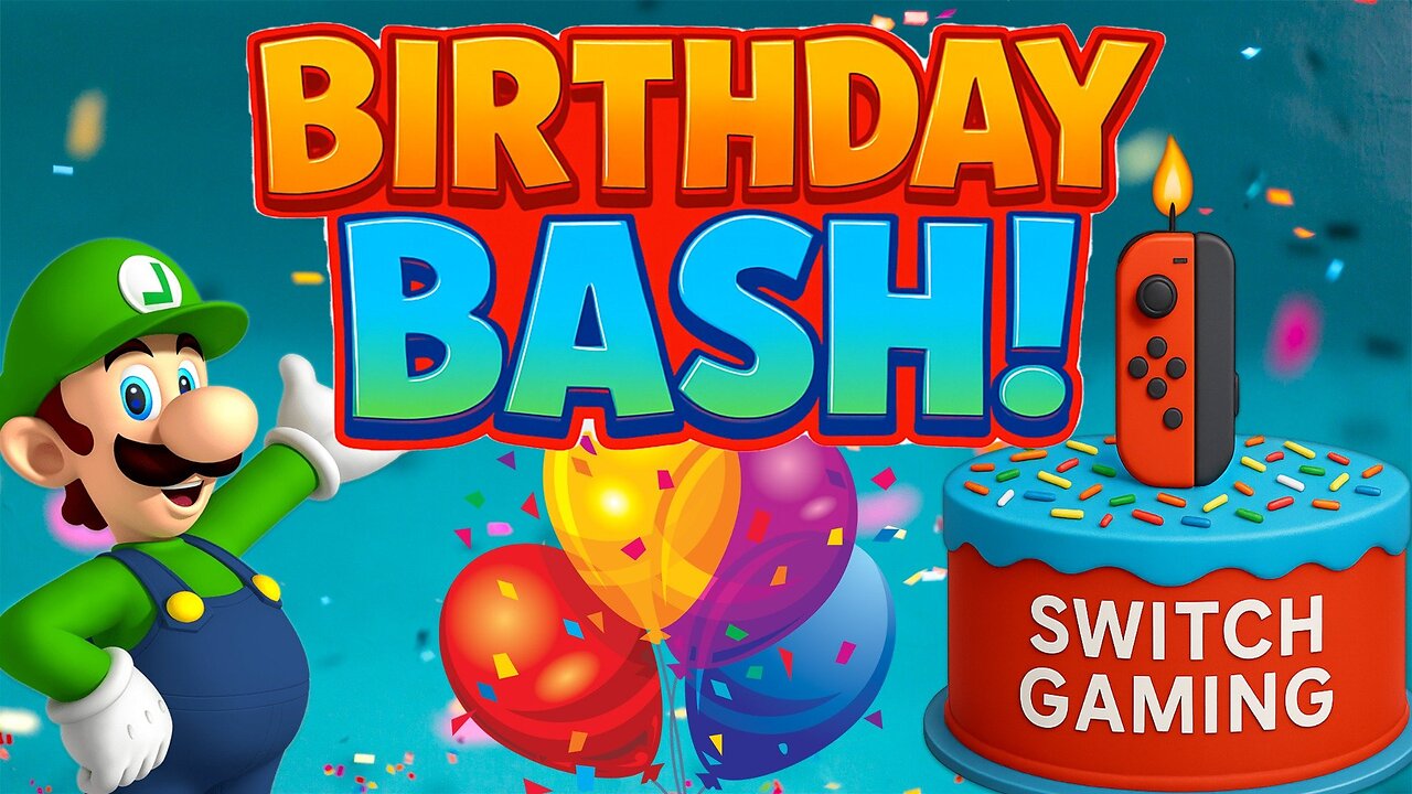 🎉 BIRTHDAY BASH on Switch Gaming! 🎈 Let's Game and Party! (Nintendo Special) #shorts