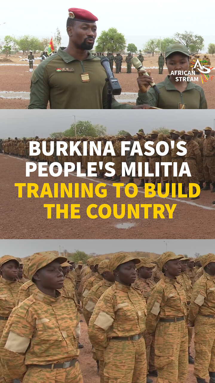 BURKINA FASOS PEOPLE MILITIA TRAINING TO BUILD THE COUNTRY