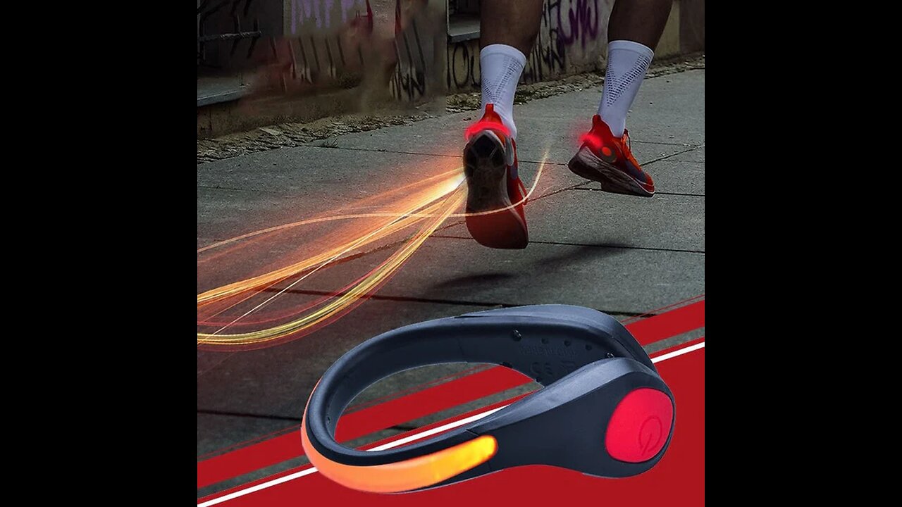 LED Shoe Clip Waterproof Lights, for Runners, Joggers, Bikers, Walkers & More (1 Pair)