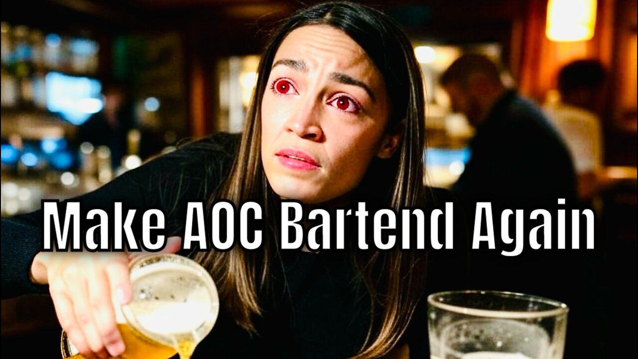 AOC needs to go BACK to BARTENDING! 🍻🍺🍹🍸🥃
