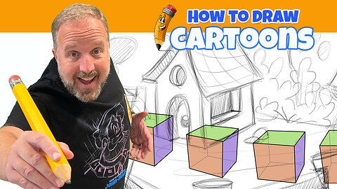 How to Understand 2-Point Perspective: Drawing Cubes and Houses from Different Views