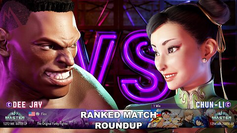 Kuya Kalbo SF6 Ranked Match Roundup. Chun Li Master Rank [Hori Fight Stick]