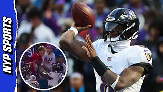 Lamar Jackson SPEAKS OUT after shoving fan in heartbreaking 'SNF' loss to Bills