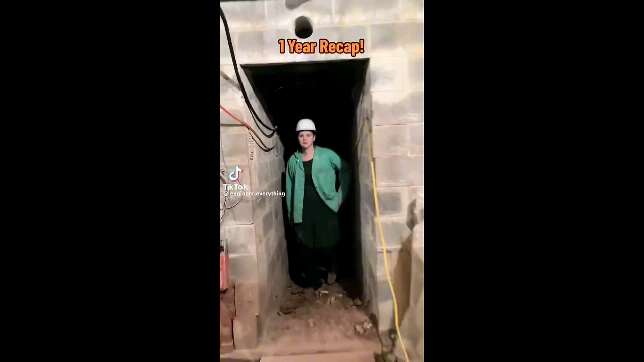 woman creates secret tunnel