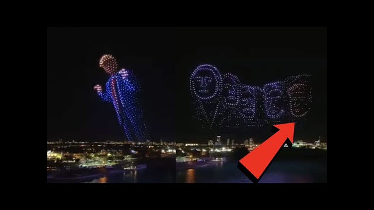 IDOL WORSHIP INSANITY! MAGA PUTS ON A TRUMP DRONE SHOW & IT WAS CRINGIER THAN IT SOUNDS!