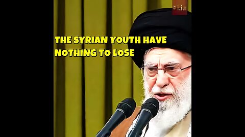 Ayatollah Khamenei slams Israel and America for the suffering of the Syrian people!