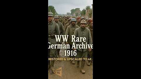 WW1 Assault: 1916 German Infantry & Trench Raids Restored in 4K! 🪖💥