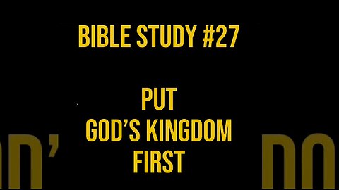 Good Morning ☀️ Bible Study #27 Put God’s Kingdom First ✔️ #asl #signlanguage #deaf