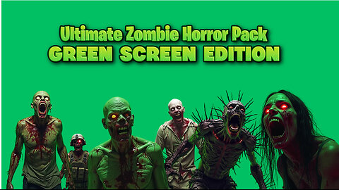 Zombie Green Screen Pack | 44 Videos + 48 Photos