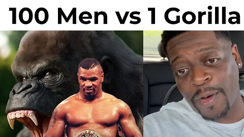 100 Men vs 1 Goriller