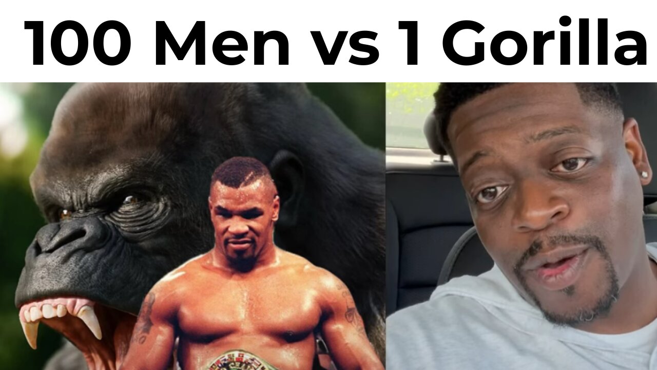 100 Men vs 1 Goriller
