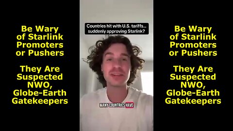 Leaked Memos Show the US Pushing Countries to Adopt SpaceX's Starlink Hoax and Psyop! | See Desc.