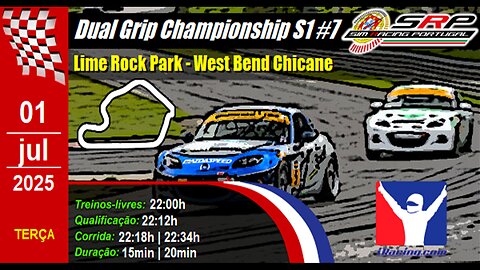 🇵🇹 [iRacing Live] 🇵🇹 Dual Grip Championship S1 @ Lime Rock Park - West Bend Chicane