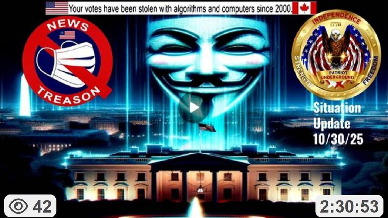 Patriot Underground Welcomes Mark & Dave (News Treason): Situation Briefing 7pm (10.30.25)