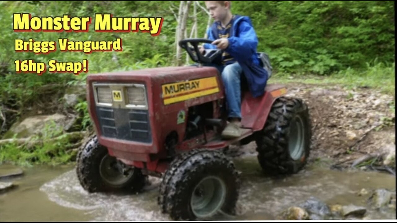 Monster Murray Briggs Vanguard V-Twin 16hp Swap!