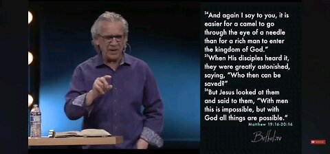 Bill Johnson- Self interpretation 1 disciples thought they were wealthy