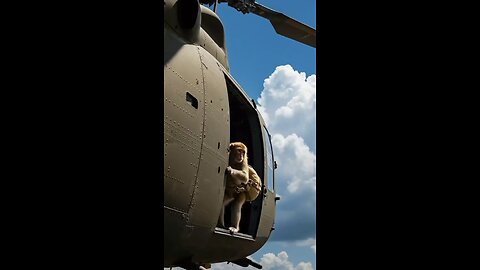 monkey saved his child from eagle