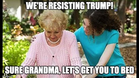 Retired White 'Antique-fa' Boomers Hijack 'No Kings' Rallies, TDS Striking Before Dementia