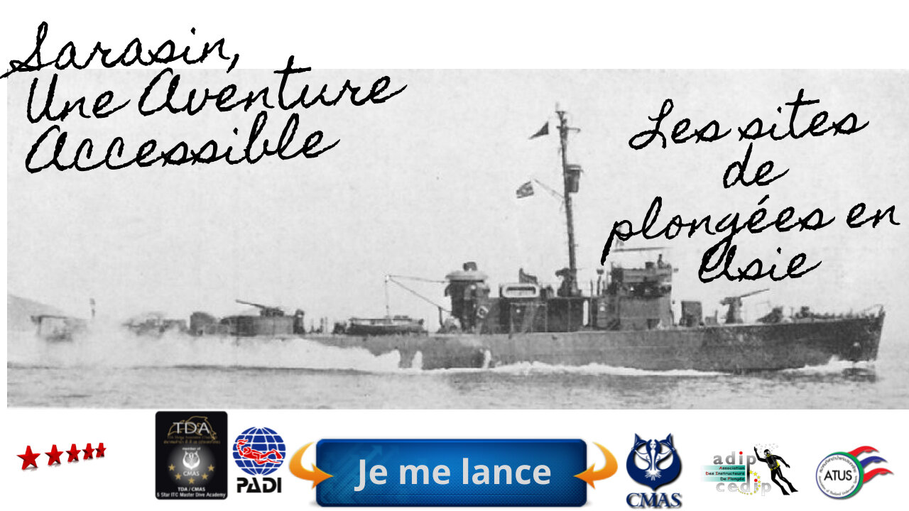 🏴☠️Plongée sur l'Épave du Sarasin, Une Aventure Accessible et Mystérieuse à Pattaya