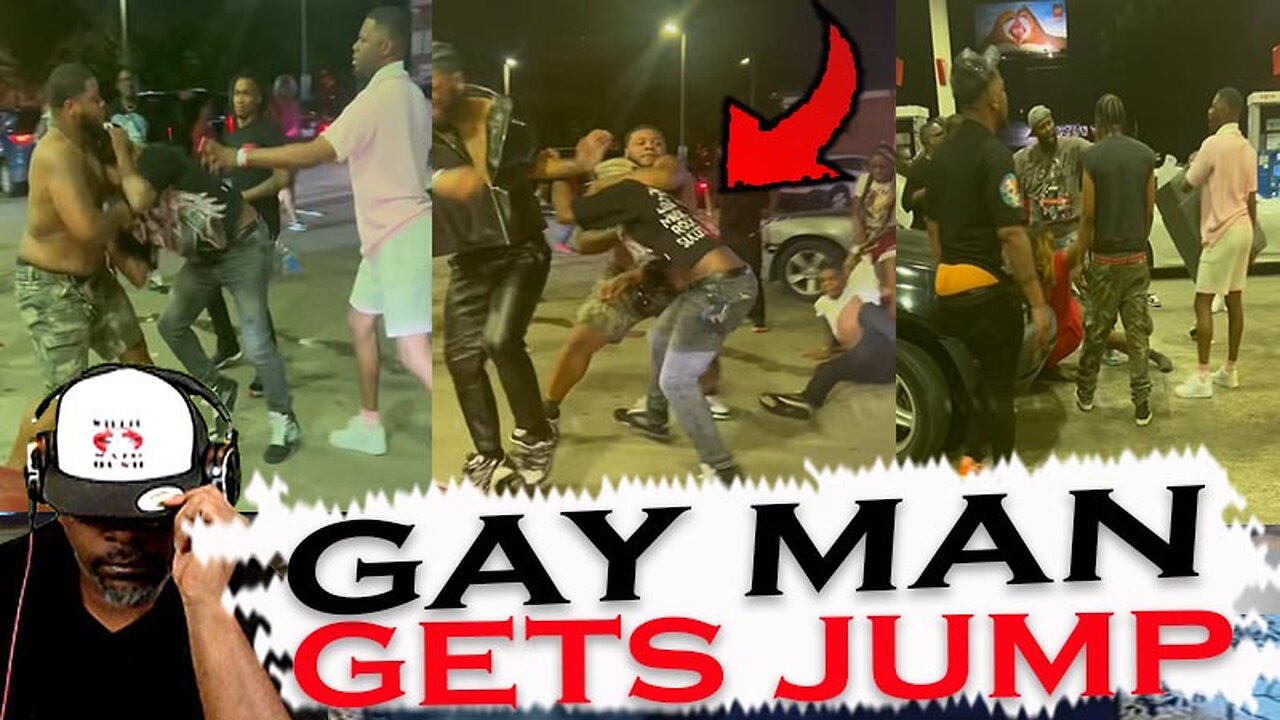 Gay Men Jumping A Gay Man at The Gas Station