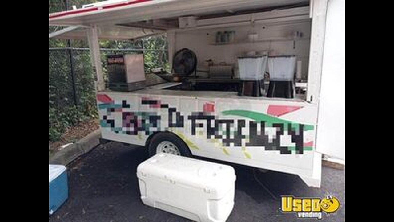 7' x 12' Ready to Work Compact Mobile Food Concession Trailer for Sale in North Carolina!