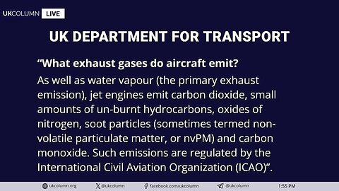 Chemtrails: “Dripping With Science” - UK Column News