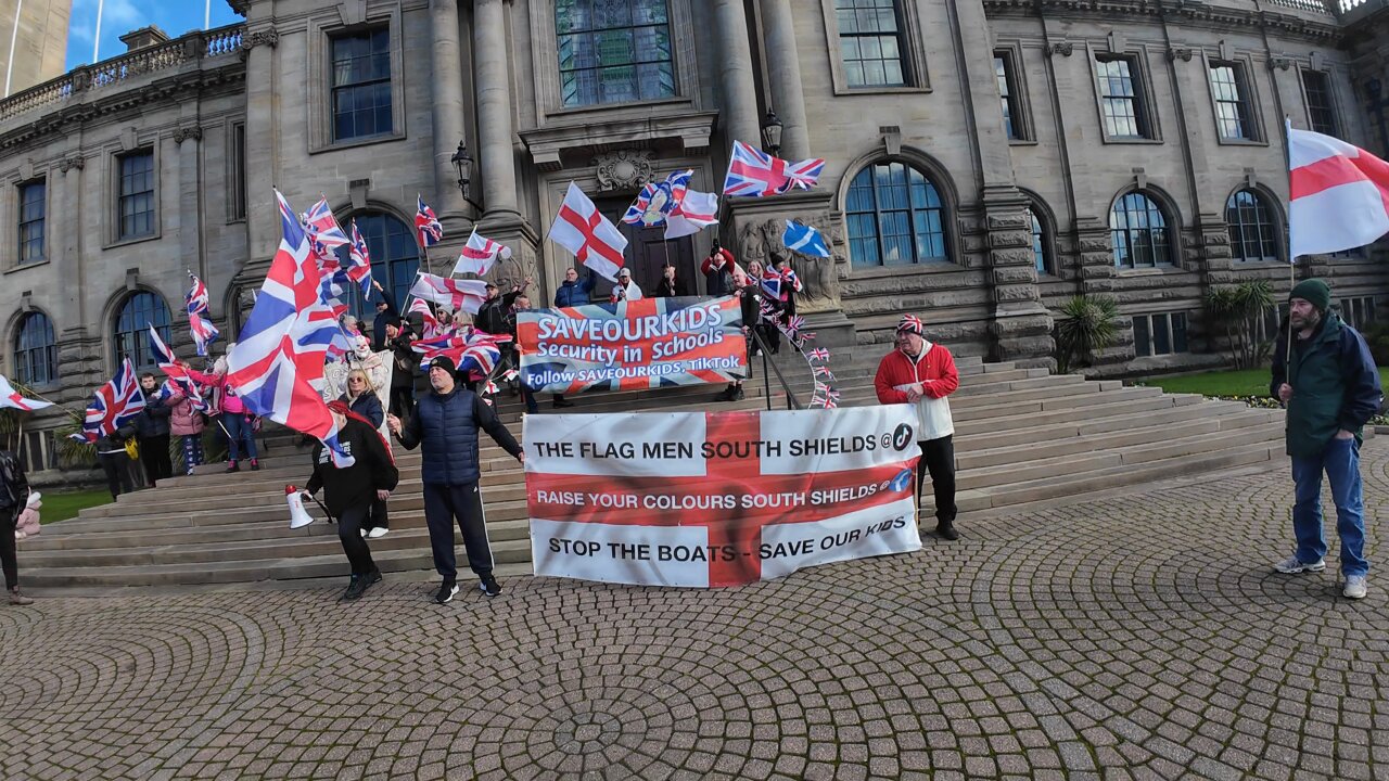 South Shields Migrant Protest - Sat. 25/10/25 - 'Two shiners & a broken sneck' series