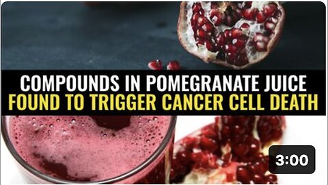 "Pomegranate Juice Compounds Trigger Cancer Cell Death"