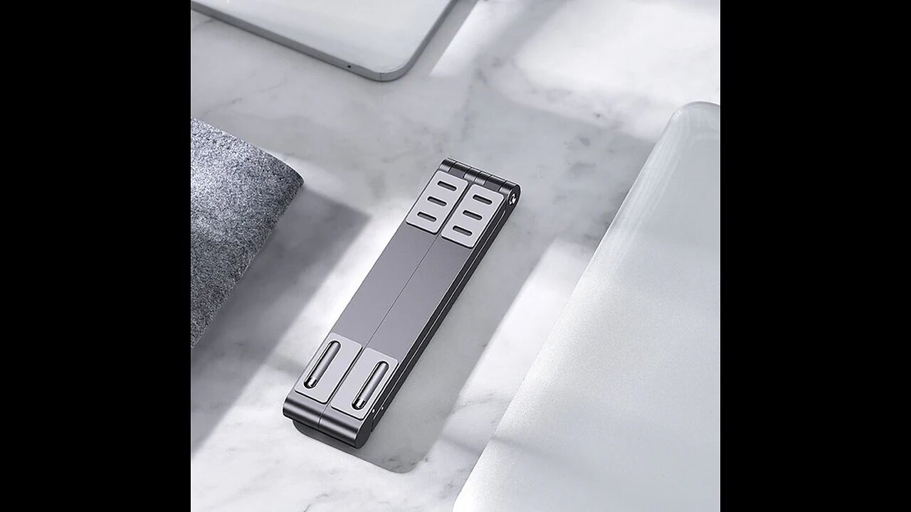 Adjustable Compact Foldable Laptop Stand, Compatible with Laptop, Tablet, Notebook & More