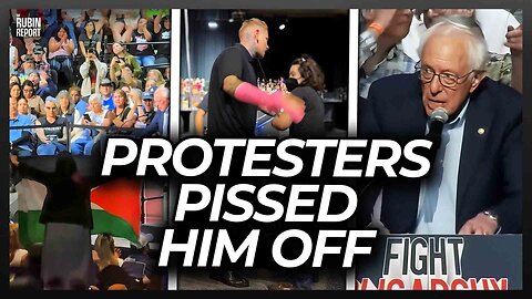 Watch Bernie Desperately Looking for Help Once Protests Start