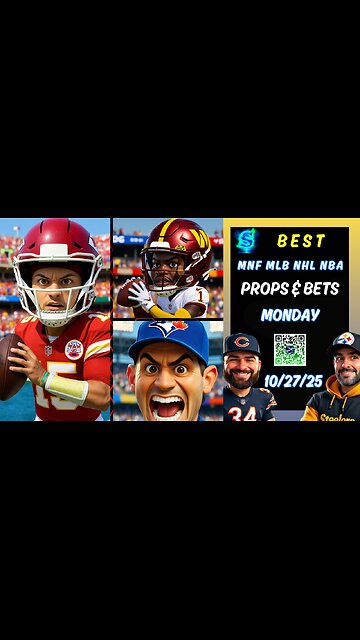 🏈 BEST NFL Picks Week 8 2025 | MNF Commanders vs Chiefs | Blue Jays vs Dodgers | NBA Picks Today