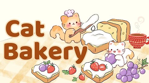 Cat Bakery Lofi 🍞🥐1 Hour Cafe Song ☕Stream cafe☀️cute & relaxing music 🔆 Make Your Day Better (1)
