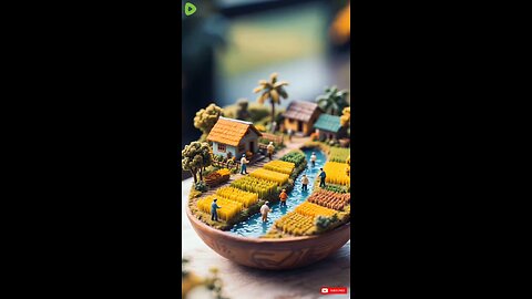 Peaceful Little Village People Farming|| #village #ai #peace #nature