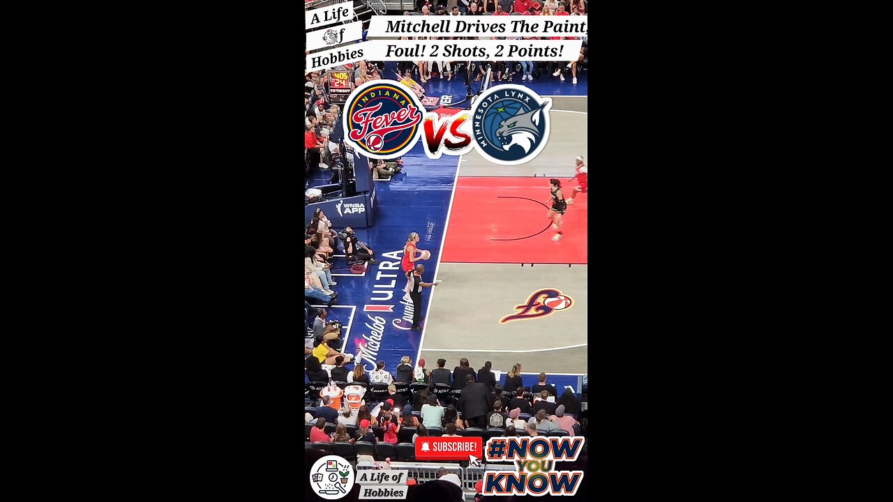 Mitchell Drives The Paint, Foul! 2 Shots! 2 Points!