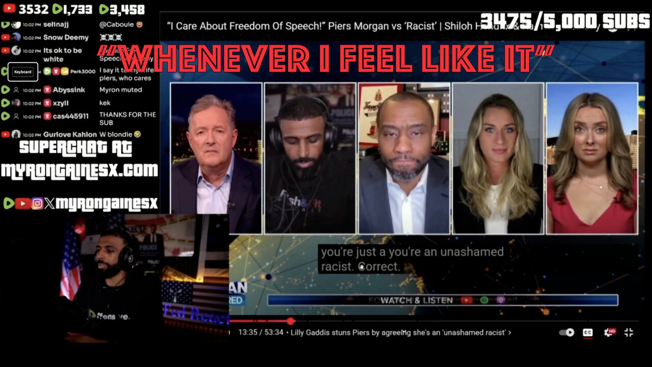 Piers Morgan VS Lilly and Myron