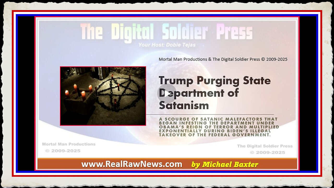 Trump Purging the State Department of Satanism