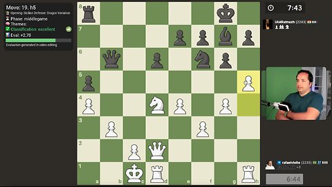 Following Bobby Fischer Steps: Near Perfect Game Against The Sicilian Dragon!