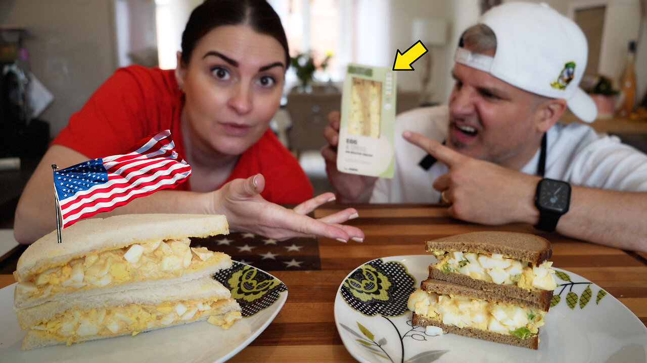 Brits Try AMERICAN EGG SALAD [Even This Is Better!] WTH !!!