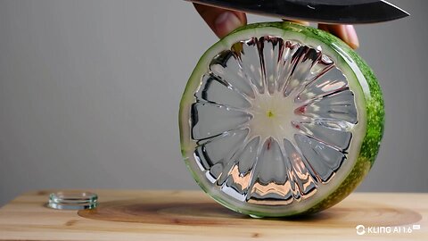 Watermelon glass cutting