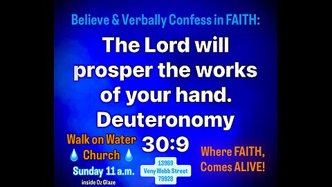 Confess God’s promise of Prosperity!