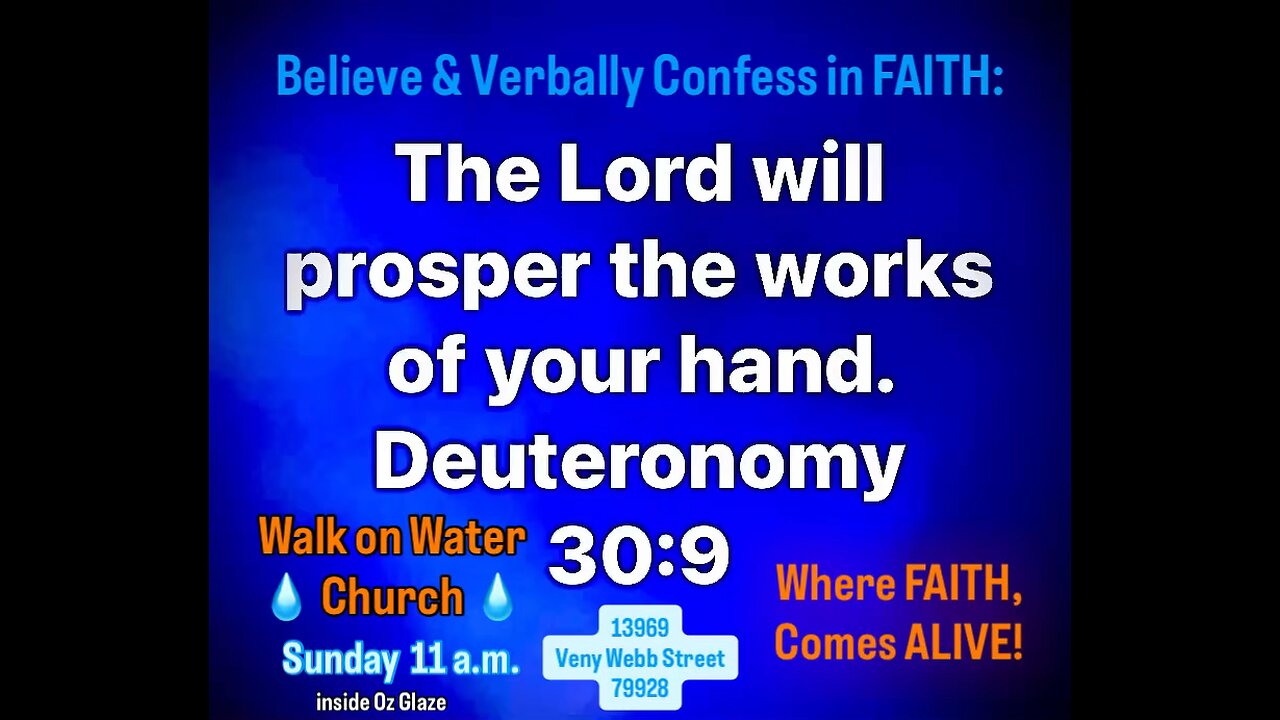 Confess God’s promise of Prosperity!