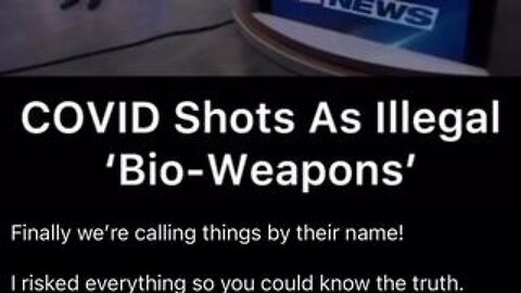 Florida classifies Covid MRNA shots as illegal bioweapons