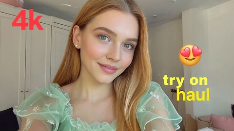 4k natural trendy transparent lingerie & transparent try on haul (2025) | bikini try on haul fashion
