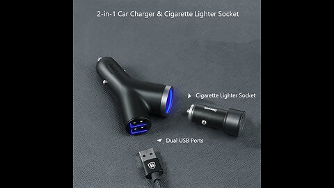2-in-1 Car Charger & Cigarette Lighter Socket Made to Be Best Driving Companion