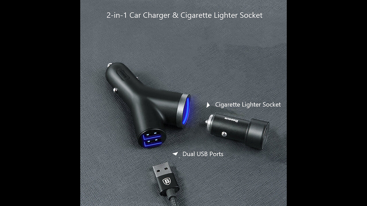 2-in-1 Car Charger & Cigarette Lighter Socket Made to Be Best Driving Companion