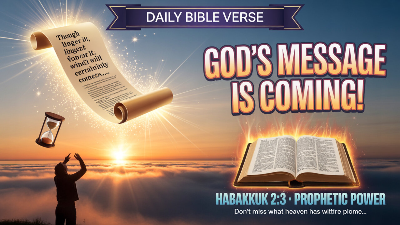 What Powerful Message Does GOD Share With You in Habakkuk 2:3?