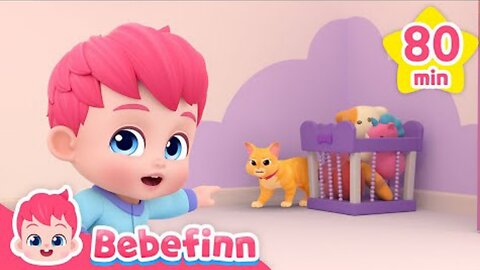 Peek-a-Boo! Playtime with The Cat Boo! | Bebefinn Musical Stories Compilation