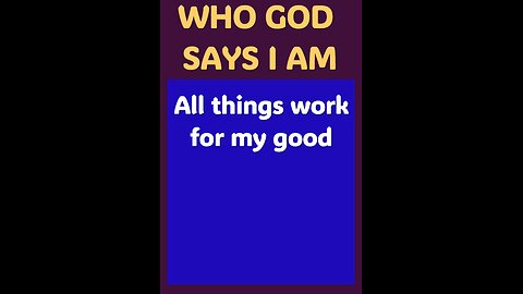 ALL THINGS WORK FOR MY GOOD #wordofgod #faith #wisdom #worry #Jesus #God #love #blessed