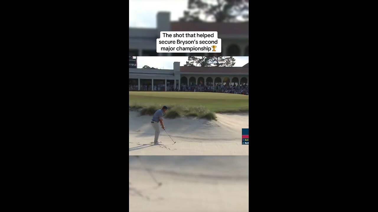 Bryson’s Bunker, Pinehurt No. 2⛳️ The shot that helped Bryson bring home the 2024 US Open!