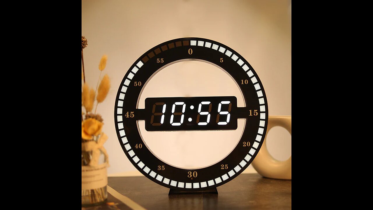 The Simplest and Coolest LED Wall Clock, for Home, Office & More